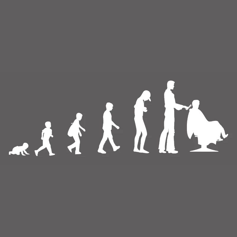 Évolution du bébé au coiffeur