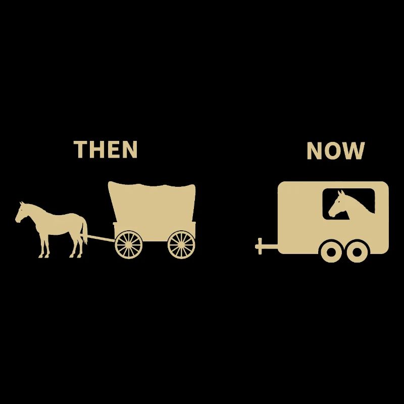 Parodie drôle de calèche de chevaux Conception historique
