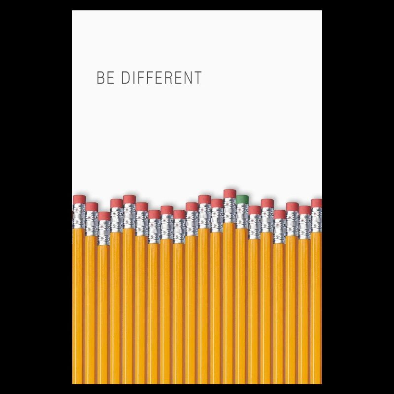 Be Different Minimalist Statement Design