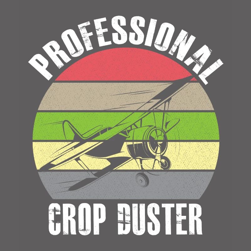 Crop Dusting in Progress Crop Dusting Duster Plane