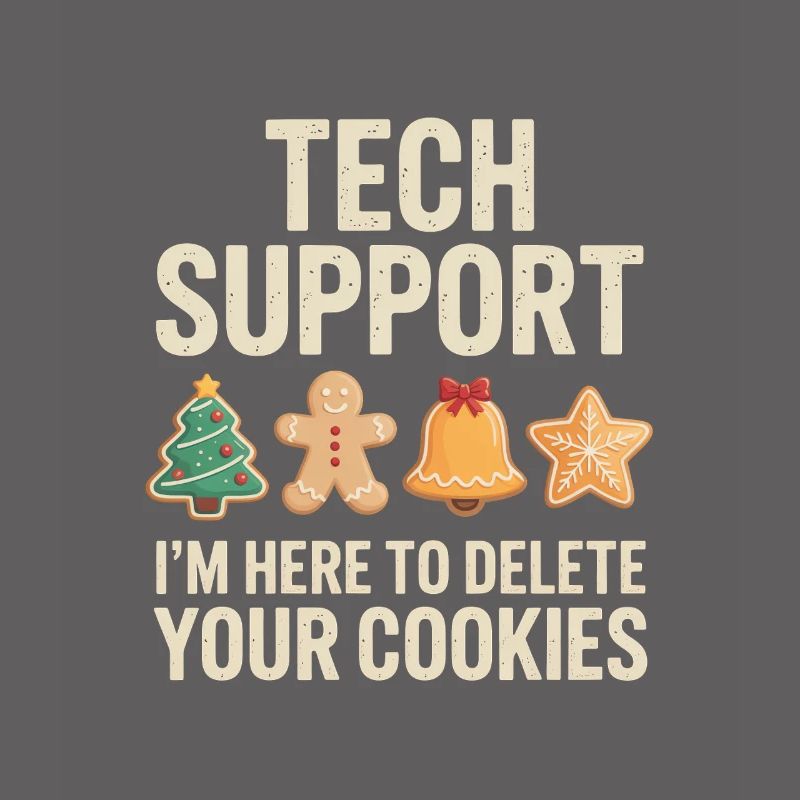 Tech Support Cookies Meme Tee