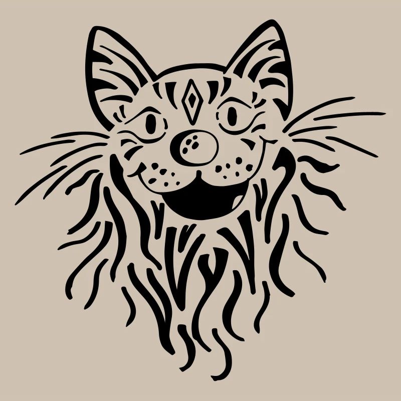 Tabby cat head - cat - tiger - tomcat