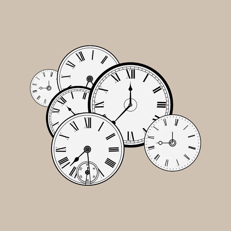 Wall clock retro