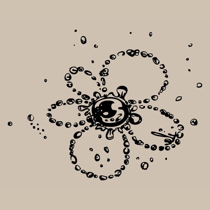 Water splash, Blume aus Wassertropfen