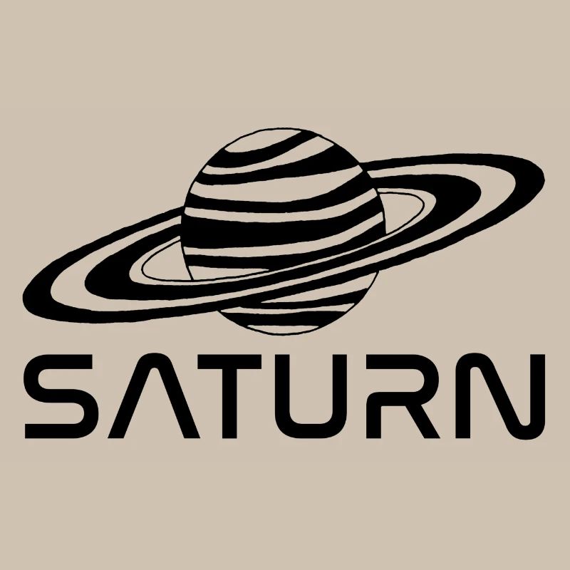 Planète saturne noire