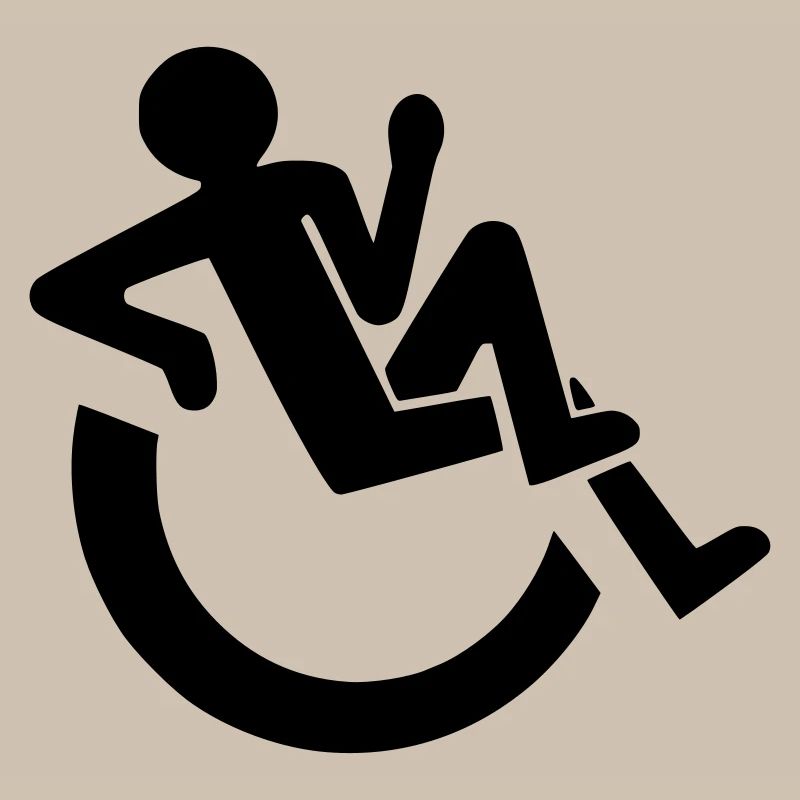 Entspannter Rollstuhlfahrer, Roller, Behinderter #