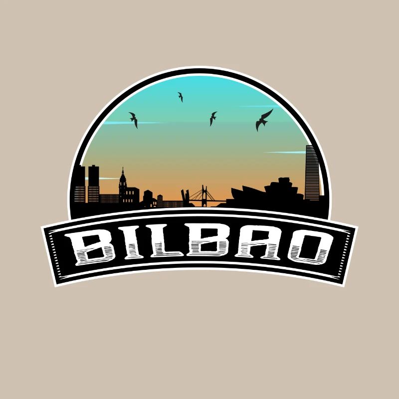 Bilbao Spanien Skyline Spanisches Souvenir