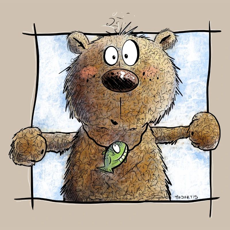 Droll Brown Bear I Wild Animal Comic