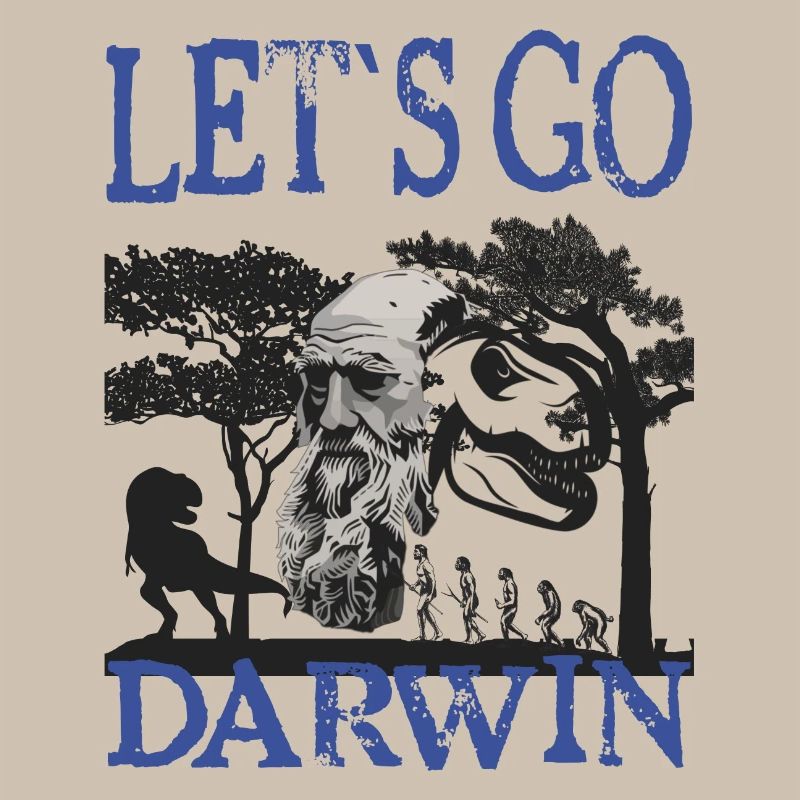 Charles Darwin Evolution textile gift idea