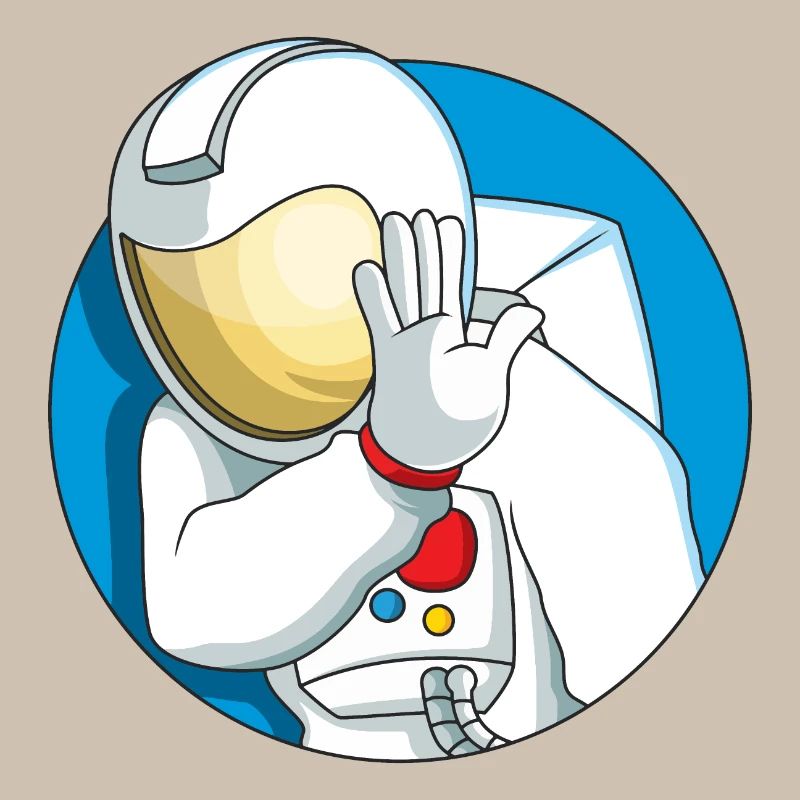 Schüchterner Astronaut