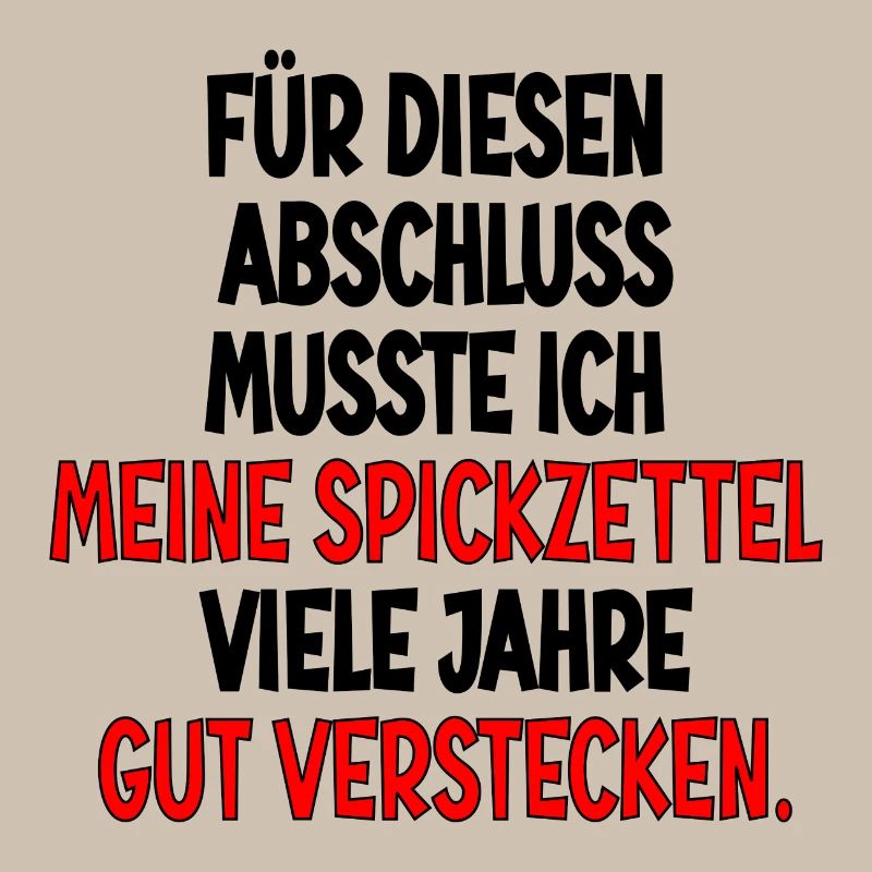 Abschlussgeschenke - SPICKEN SPICKZETTEL