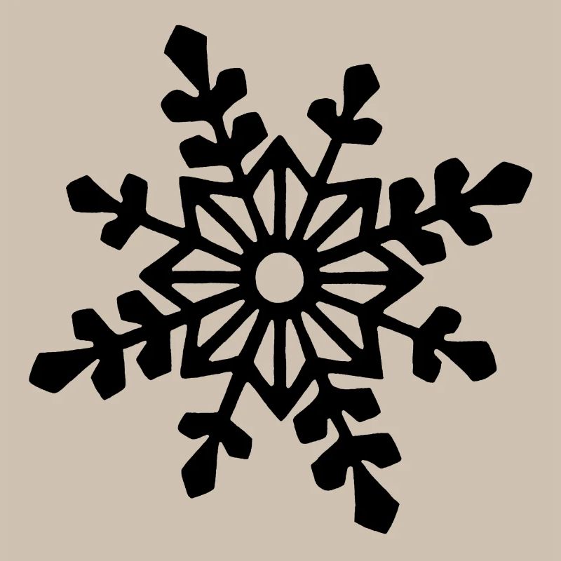 Flocon de neige noir