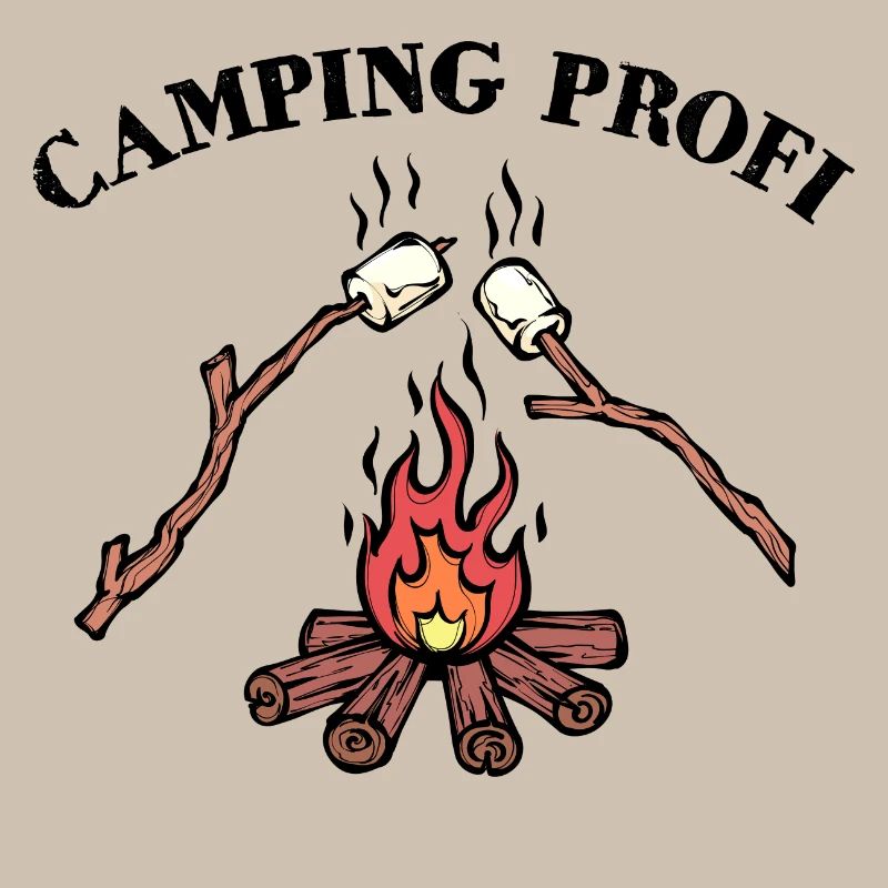 Camping Lagerfeuer Statement Wanderer Campingplatz
