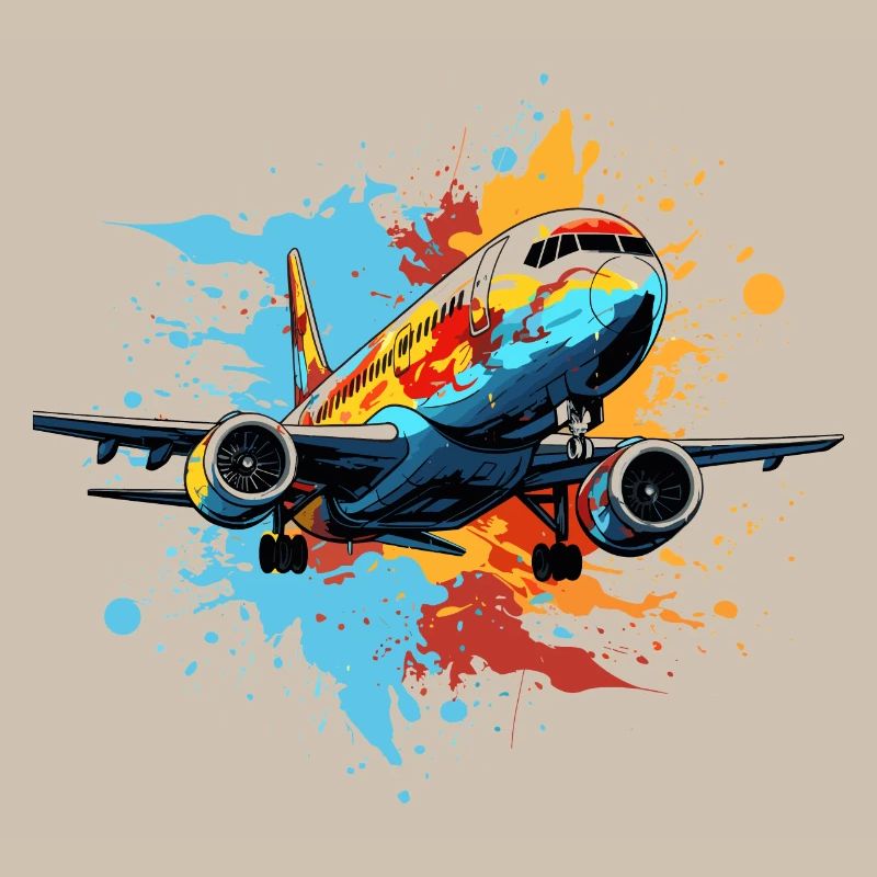 Flugzeug Graffiti