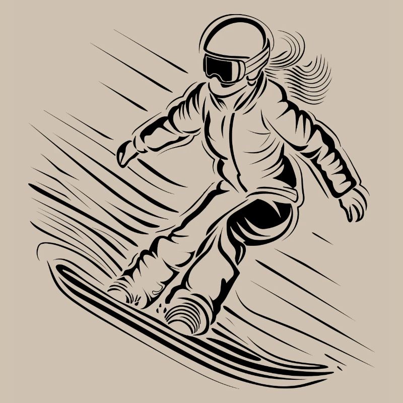 Snowboarder Sketch
