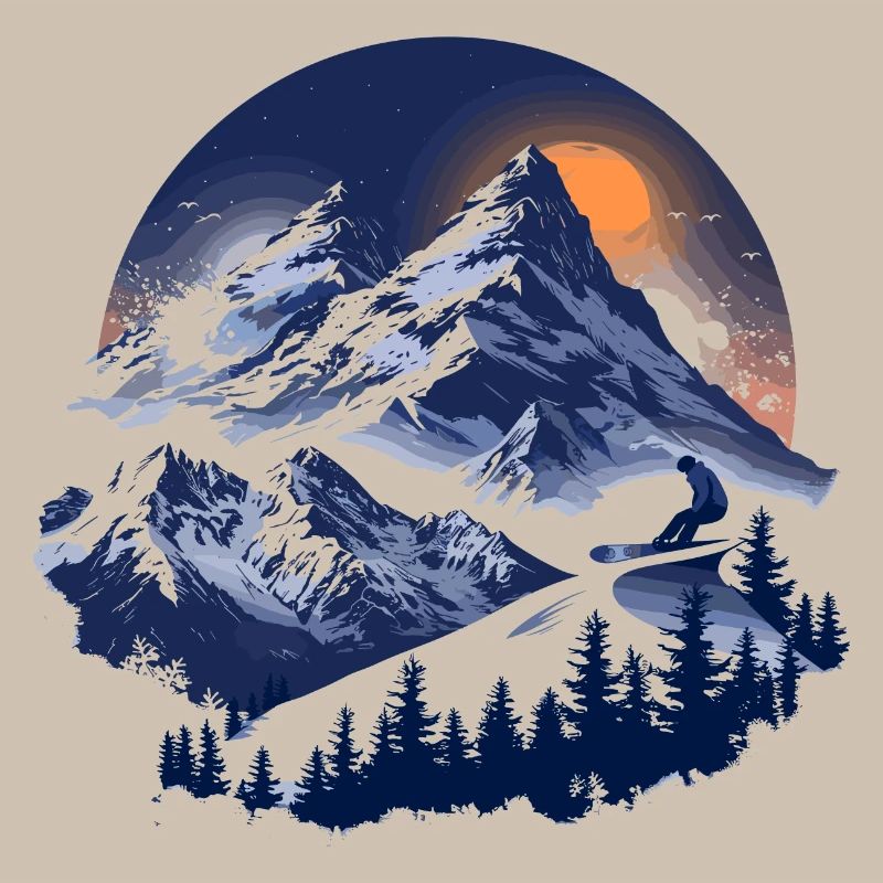Graphismes de snowboard