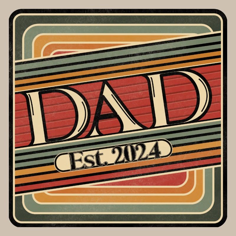Dad Est. 2024 Rétro Design