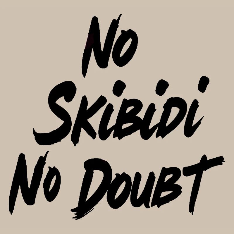 No Skibidi No - Conception de citation de mème viral