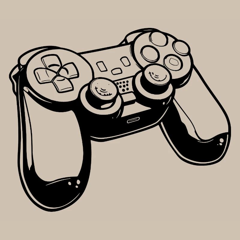 Gaming Controller Zeichnung