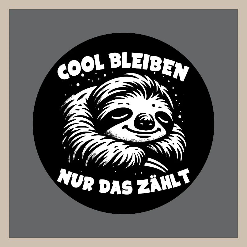 Faultier - immer cool bleiben - immer mit der Ruhe