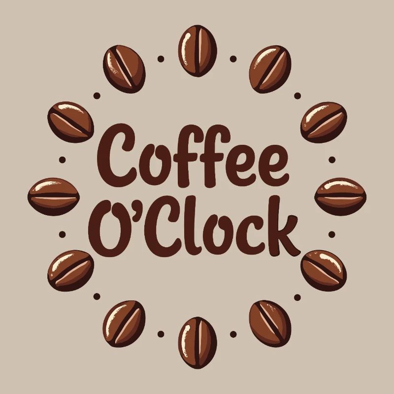 Kaffeetraum Design mit Coffee O'Clock Thema