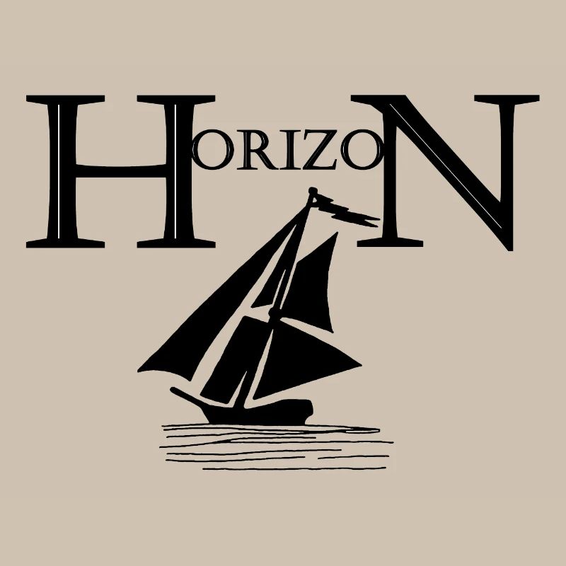 Segelboot am Horizont