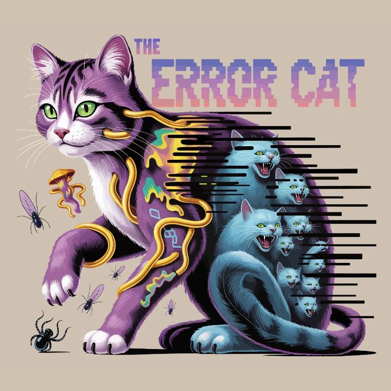 L’art numérique du chat errant