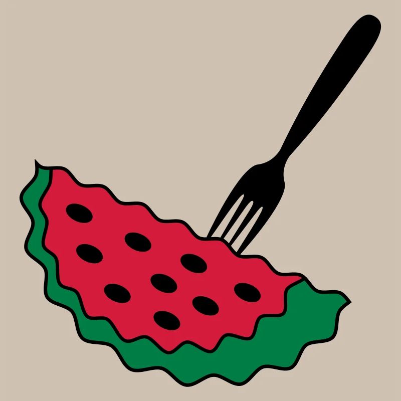 Melon avec fourchette