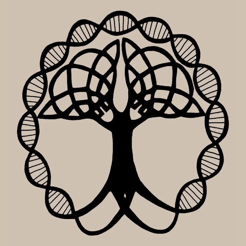 Seltsamer schwarzer Baum