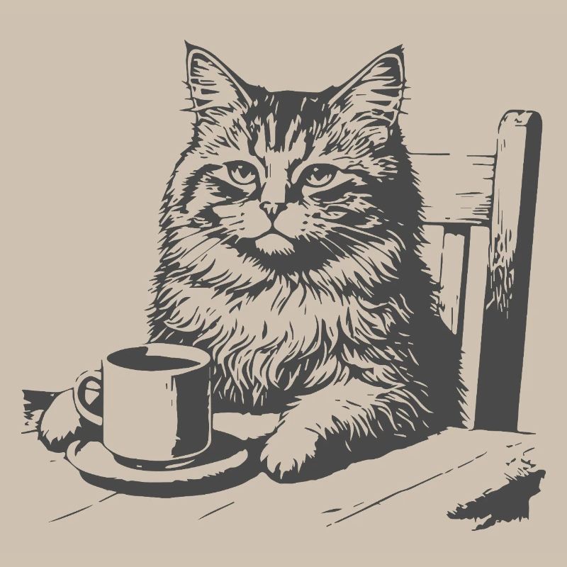 Katzenkaffee Moment