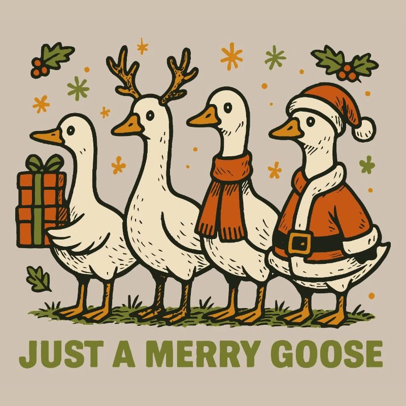 Noël juste une oie joyeuse Vacances Fun