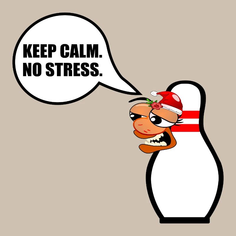 FUNNY CHRISTMAS BOWLING KEEP CALM