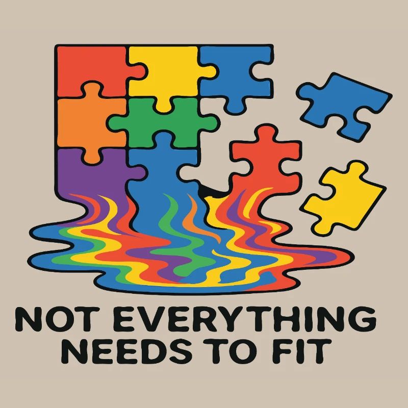 Not Everything Fits Rainbow Puzzle