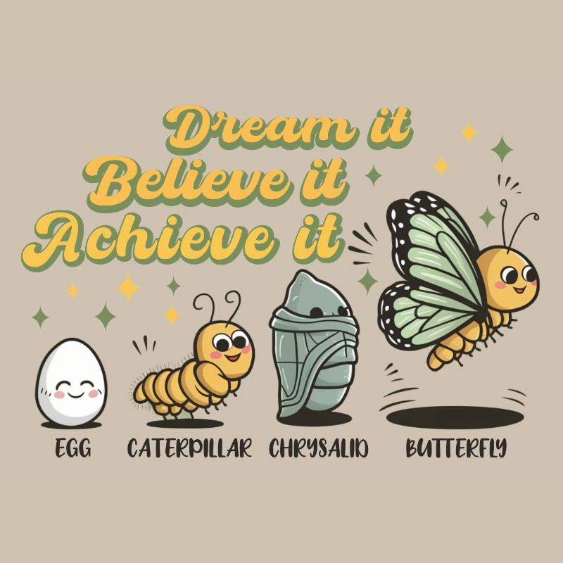 Chenille Papillon Ecole Evolution Cadeau