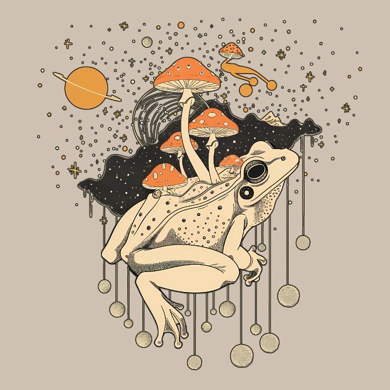 Cosmic Frog & Toadstools in the Universe