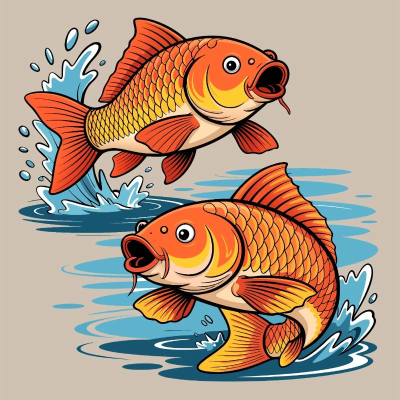 Carpe – Conception de la pêche sportive avec deux carpes