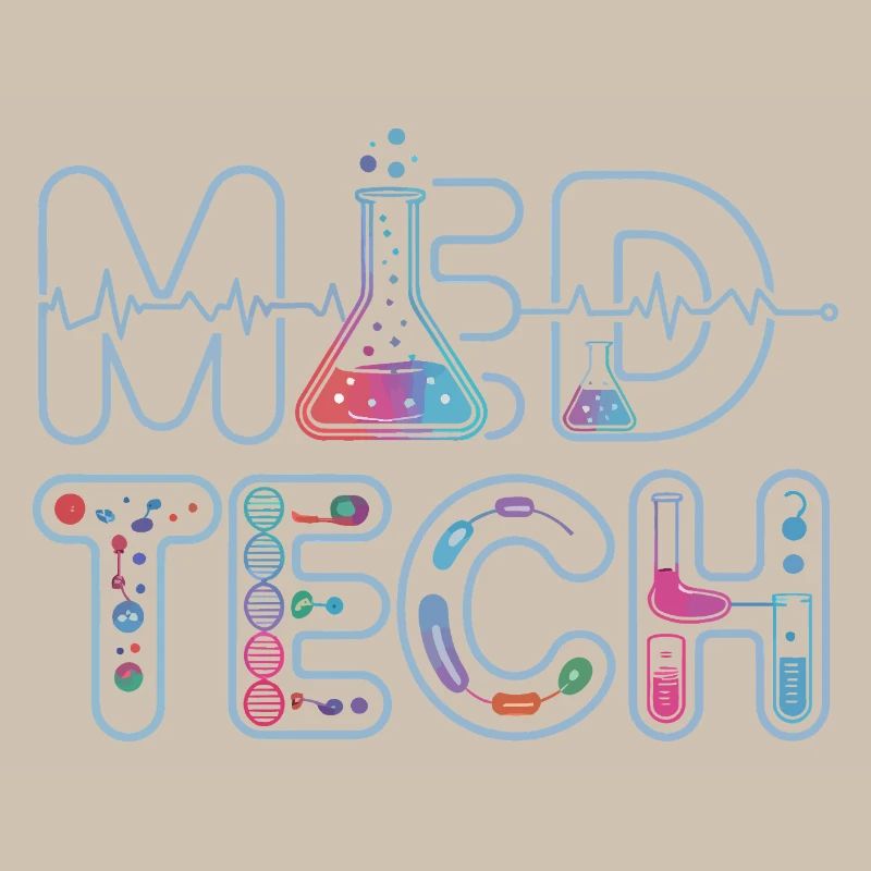 Conception de la science néon du laboratoire MedTech