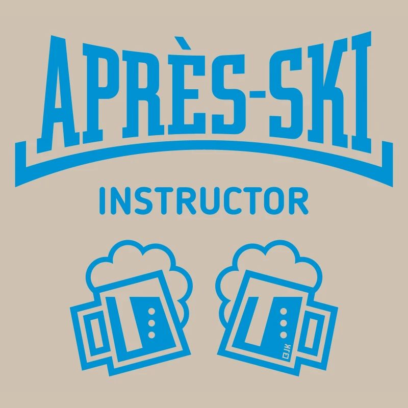 Après-Ski Instructor (Bier Apres Ski Konkav Blue)