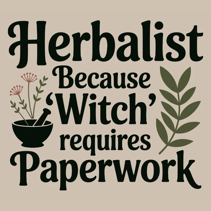 Herbalist Because Witch Requires Paperwork