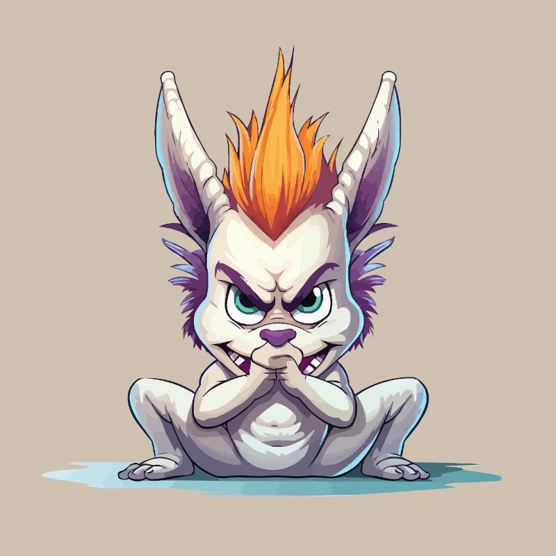 Angry Mohawk Bunny