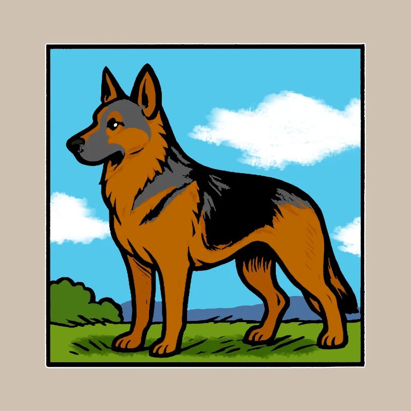 German Shepherd Pedigree Dog Gift