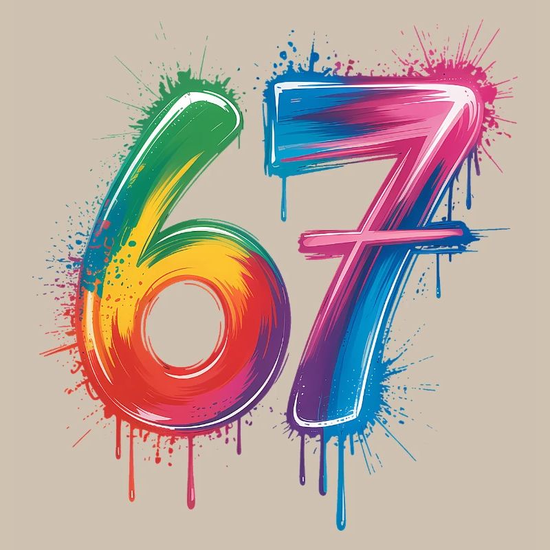 Six Sept Couleur Éclaboussure