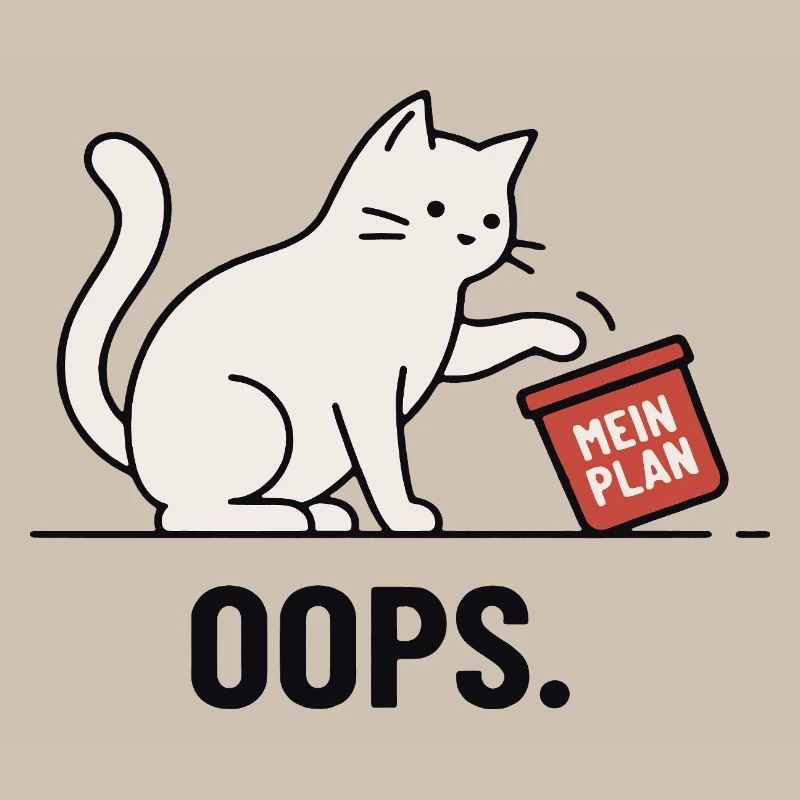 Mon plan... Oups – Chat drôle