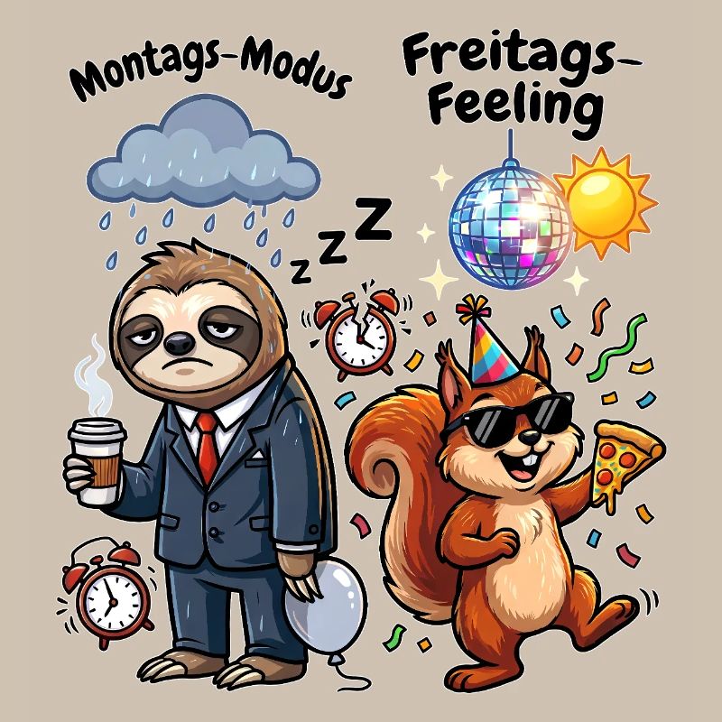 Montagsmodus vs Freitagsgefühl