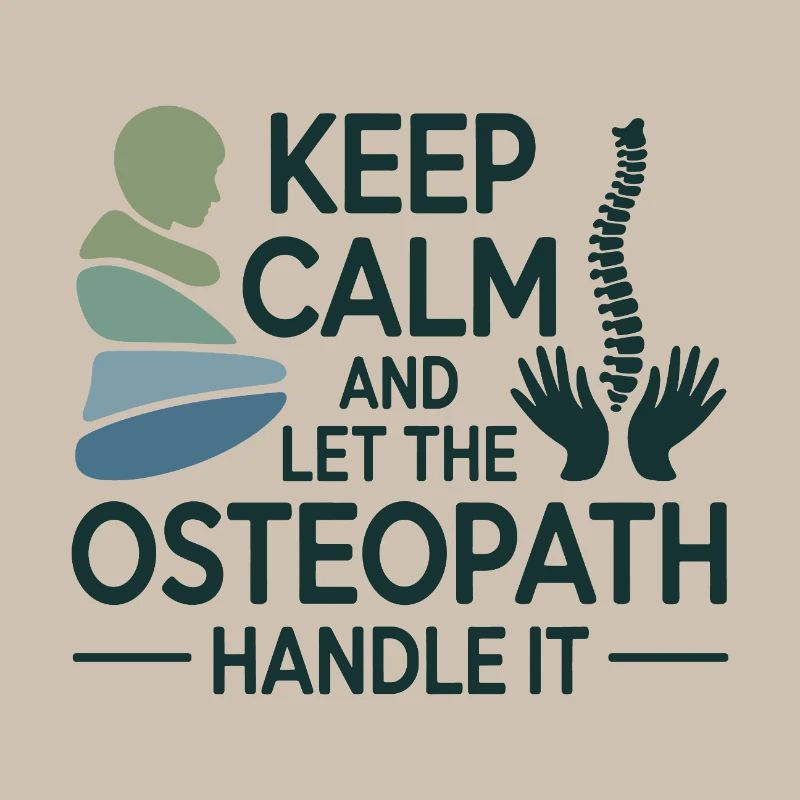 Osteopath Bleib ruhig Handle Professionell