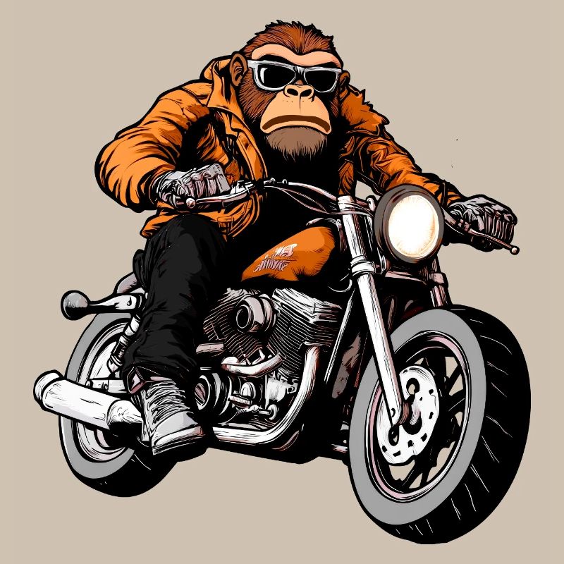 Motorrad Affe