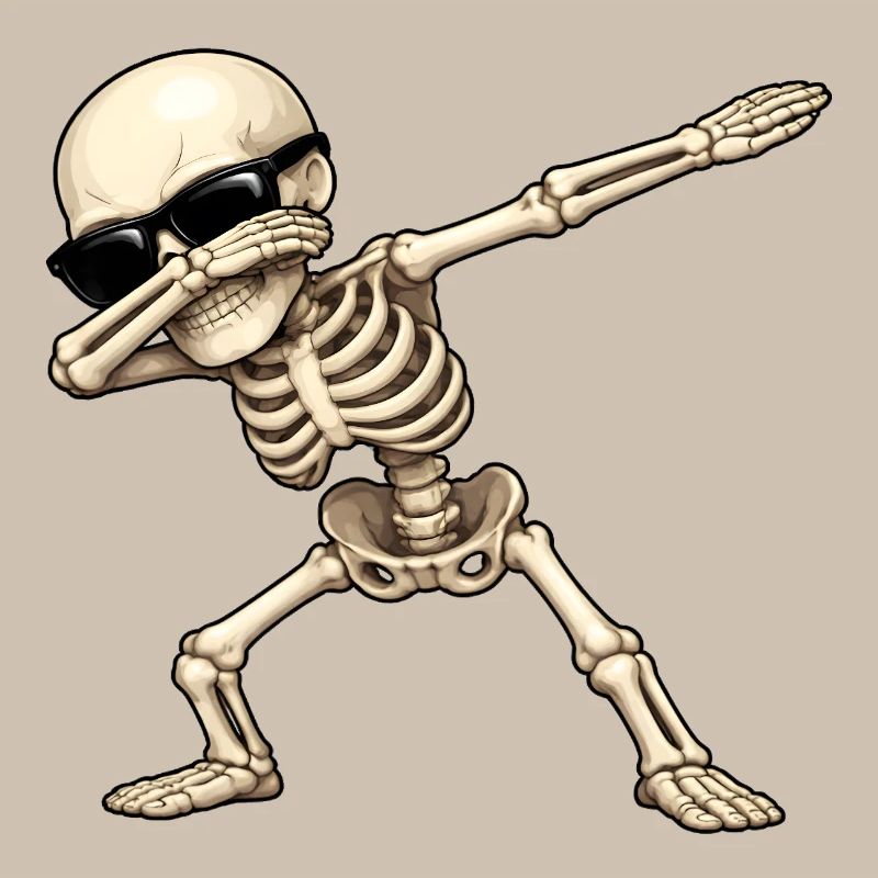 Squelette de dabbing