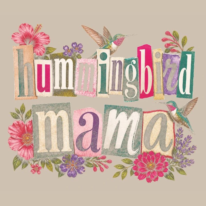 Ruby Throated Hummingbird Mama Mom