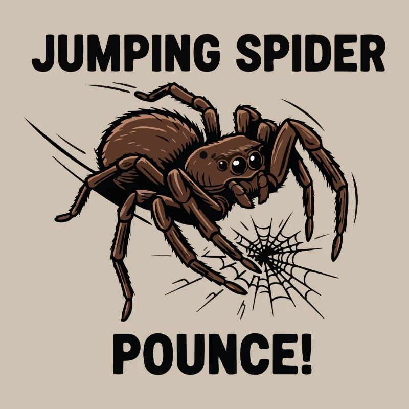 Araignée Sauteuse Pounce Jumping Spider