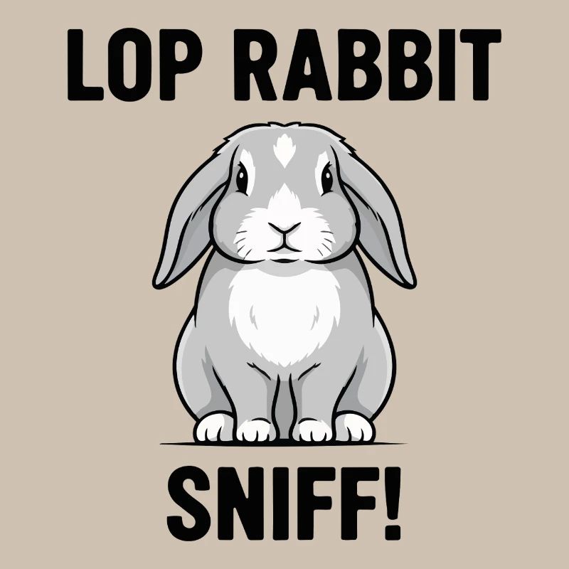 Ram Rabbit Sniff Lop Rabbit Grey